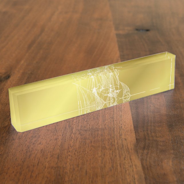 ship in gold nameplate (Side)