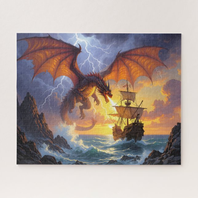 Ship in Peril Jigsaw Puzzle (Horizontal)