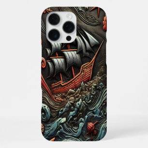 Ship in Stormy Waters iPhone 16 Pro Max Case