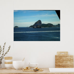 Ship in the bay poster