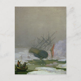 Ship in the Polar Sea, 12th December 1798 Postcard