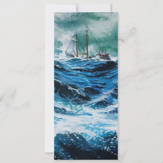 Ship In the Sea in Storm (Front)