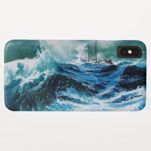 Ship In the Sea in Storm iPhone XS Max Case