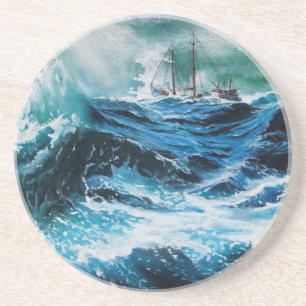 Ship In the Sea in Storm Coaster