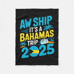 Ship It's A Hamas Trip 2025 Vacation Hamian Hamas Fleece Blanket