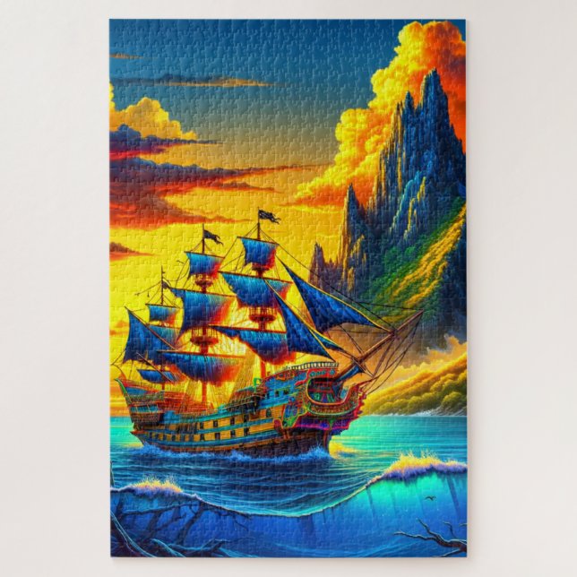 Ship Jigsaw Puzzle (Vertical)
