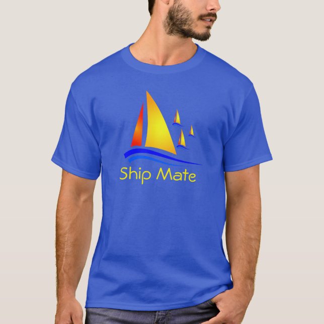 Ship Mate - Sail Boat - Men's T-Shirt (Front)