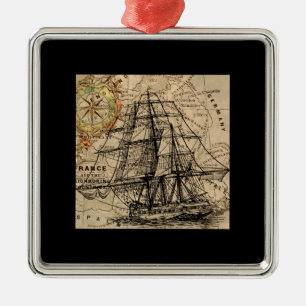 ship metal ornament