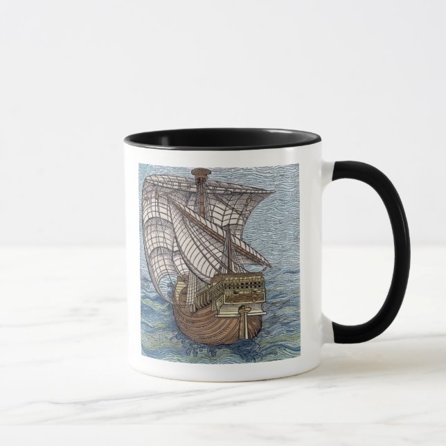 Ship of Columbus'Time' Mug (Right)