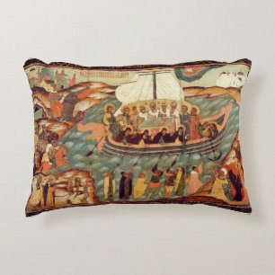 Ship of Faith Icon l Orthodox l Christian l  Decorative Cushion