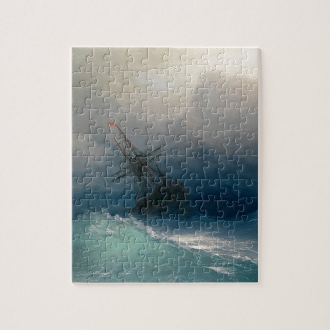 Ship on Stormy Seas, Ivan Aivazovsky Jigsaw Puzzle (Vertical)