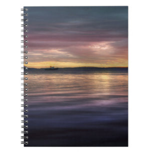 Ship on the Ocean at Twilight Notebook