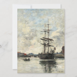 Ship on the Touques Eugene Boudin(French, 1824-189