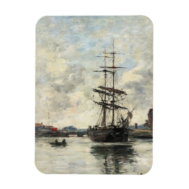 Ship on the Touques Eugene Boudin(French, 1824-189 Magnet (Vertical)