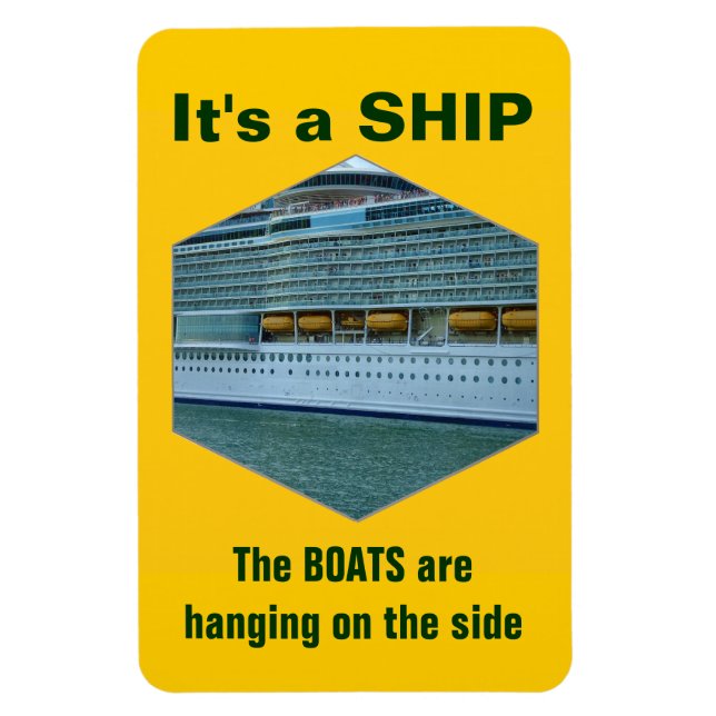 Ship or Boat Magnet (Vertical)