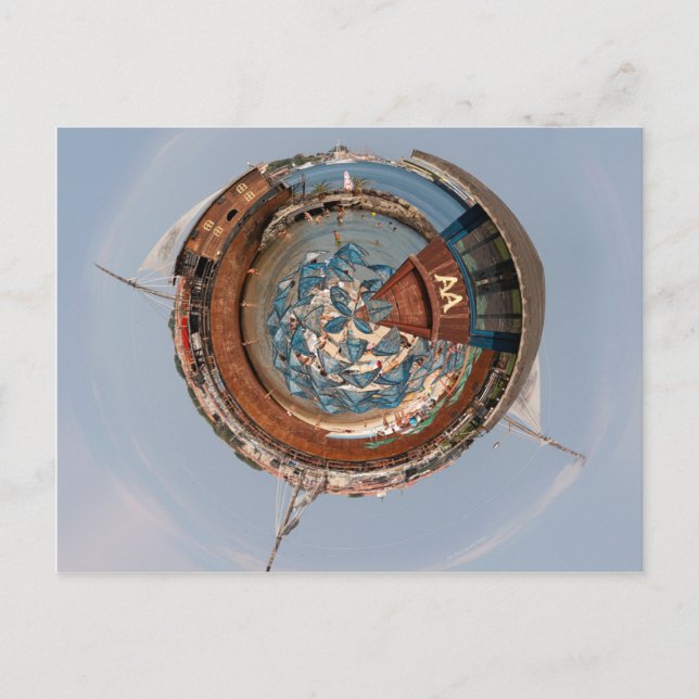 Ship Planet Postcard (Front)