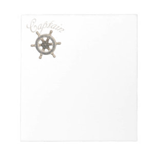 Ship’s steering wheel notepad