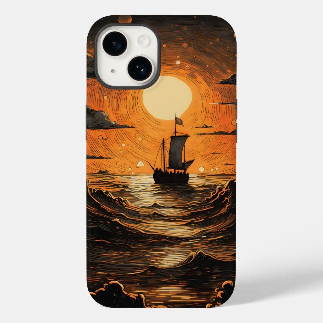 Ship sailing in the night  Case-Mate iPhone case (Back)