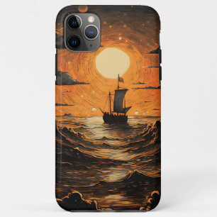 Ship sailing in the night  iPhone 11 pro max case