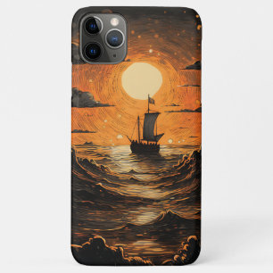 Ship sailing in the night iPhone 11 pro max case