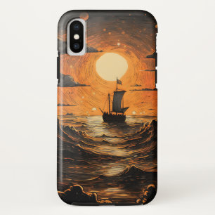 Ship sailing in the night  iPhone XS case