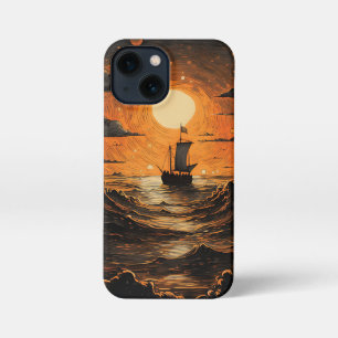 Ship sailing in the night  iPhone 13 mini case