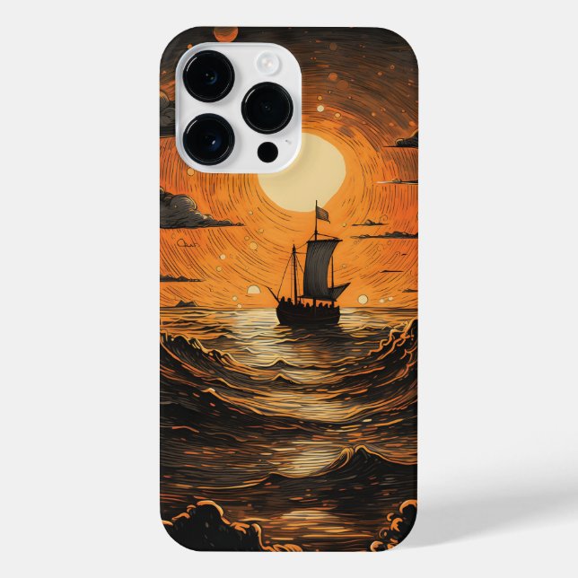 Ship sailing in the night  iPhone case (Back)