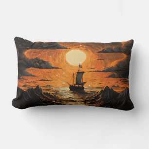 Ship sailing in the night  lumbar cushion