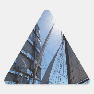 Ship Sails BackgroundTriangle Sticker