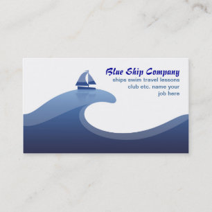 ship sea ocean business card