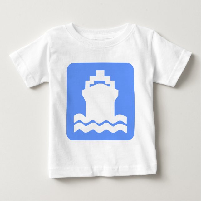 Ship Shape - Baby Blue Baby T-Shirt (Front)