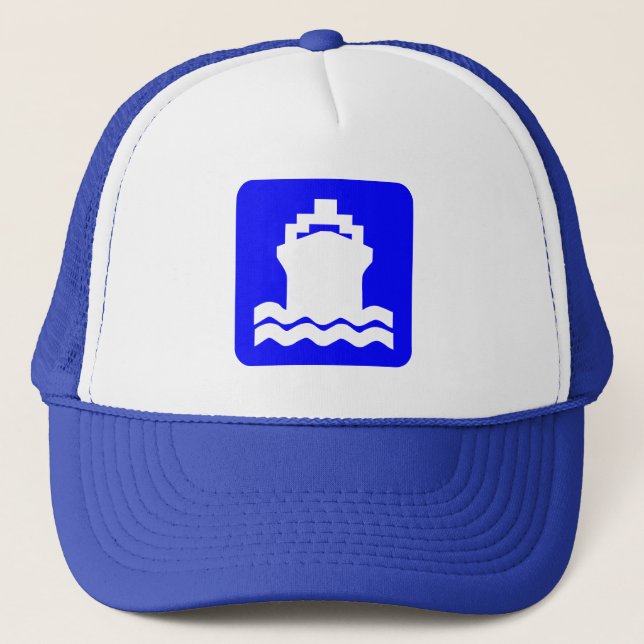 Ship Shape - Blue Trucker Hat (Front)