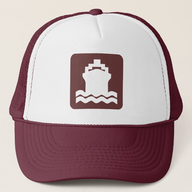 Ship Shape - Dark Brown Trucker Hat (Front)