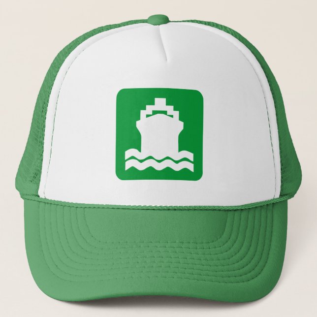 Ship Shape - Grass Green Trucker Hat (Front)