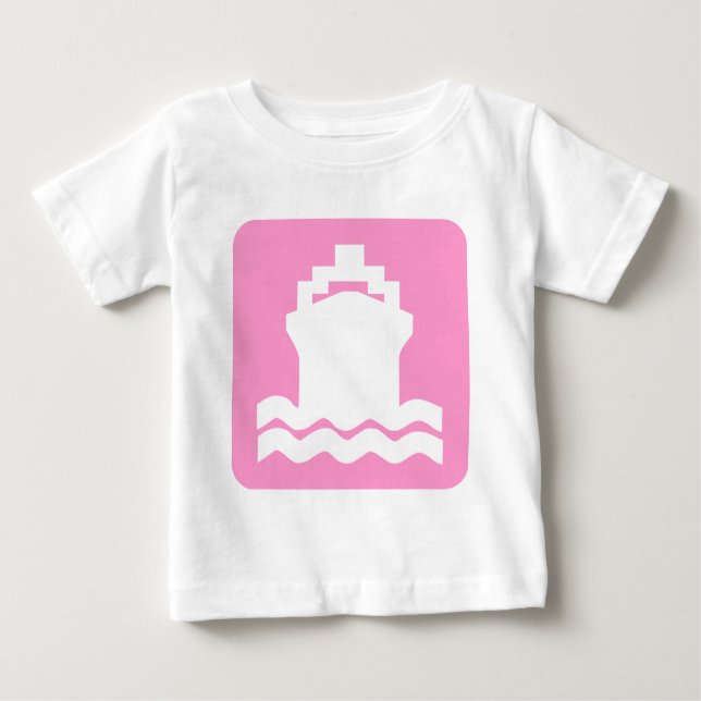 Ship Shape - Pink Baby T-Shirt (Front)