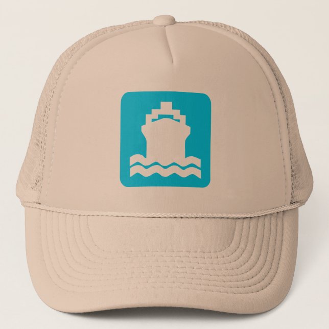 Ship Shape - Sky Blue Trucker Hat (Front)