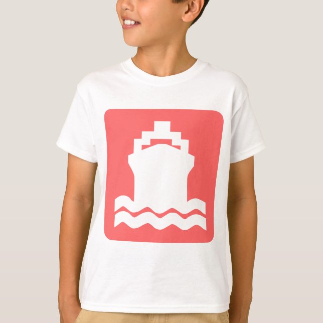 Ship Shape - Tropical Pink T-Shirt (Front)