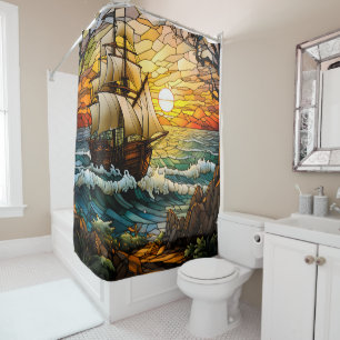 Ship Shower Curtain