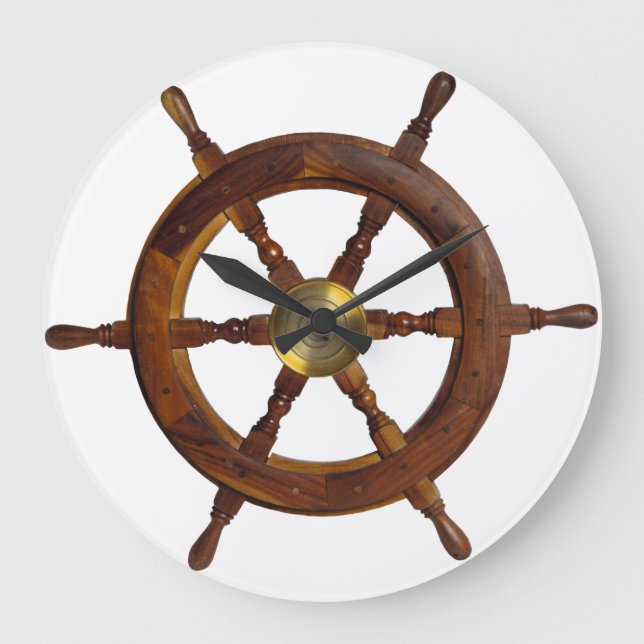 Ship Steering Wheel Clock (Front)
