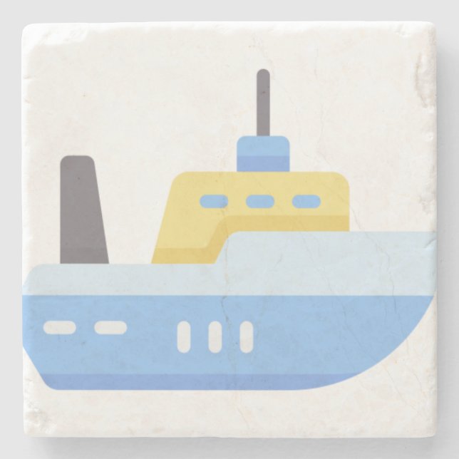 Ship Stone Coaster (Front)