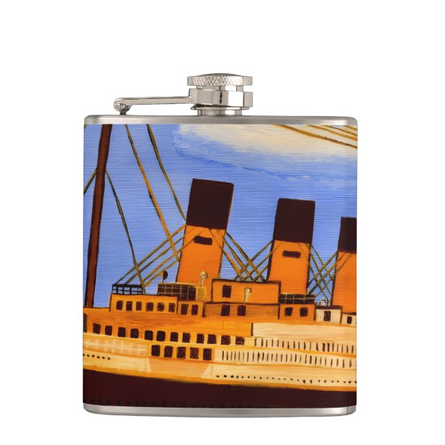 Ship Titanic flask  (Front)