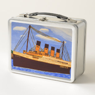Ship Titanic lunch box