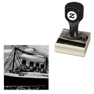 Ship Titanic Wood Art Stamp