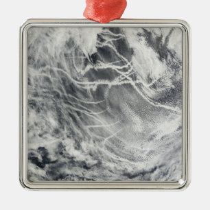 Ship tracks in the Pacific Ocean Metal Tree Decoration