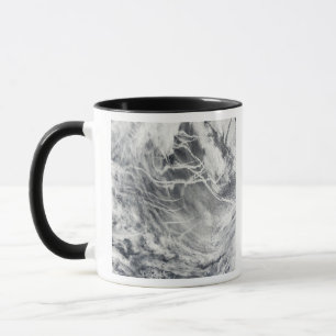 Ship tracks in the Pacific Ocean Mug