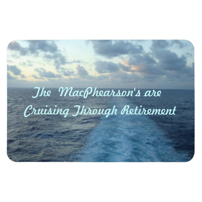 Ship Wake Hzt Custom Magnet (Horizontal)