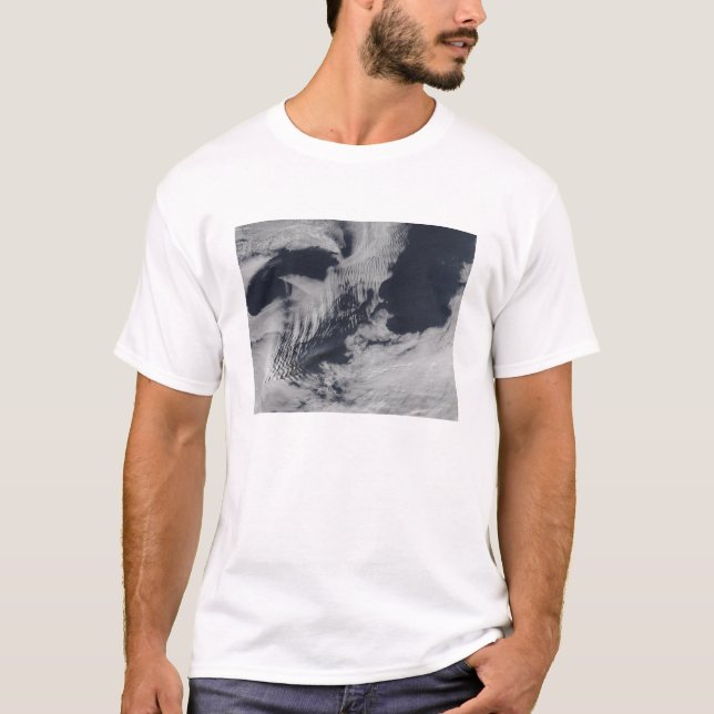 Ship-wave-shaped clouds in the South Indian Oce T-Shirt (Front)