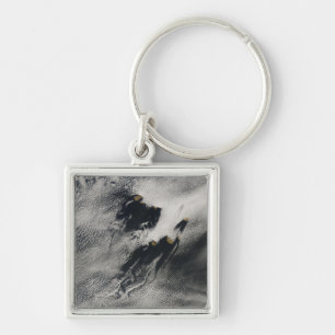 Ship-wave-shaped wave clouds and cloud vortices key ring