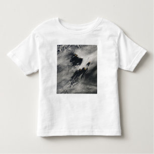 Ship-wave-shaped wave clouds and cloud vortices toddler T-Shirt