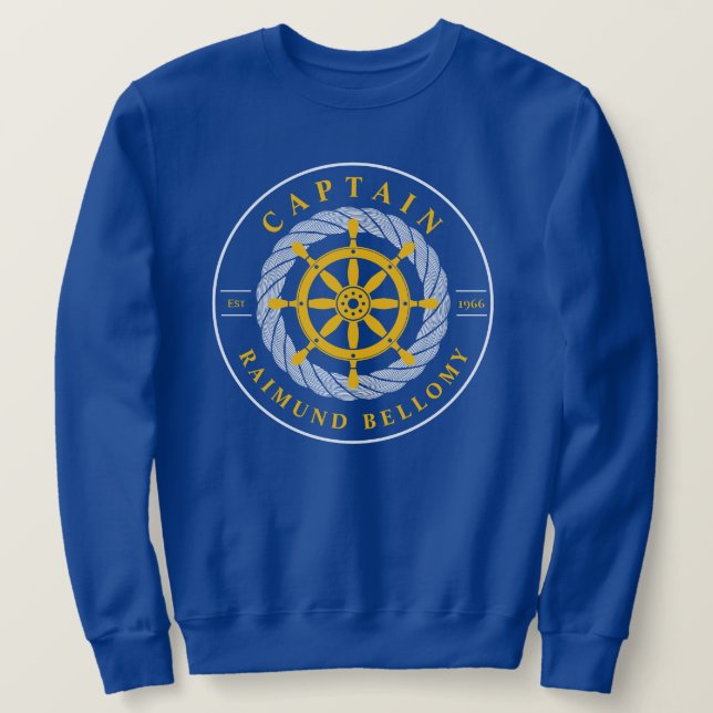 Ship Wheel Sweatshirt (Design Front)